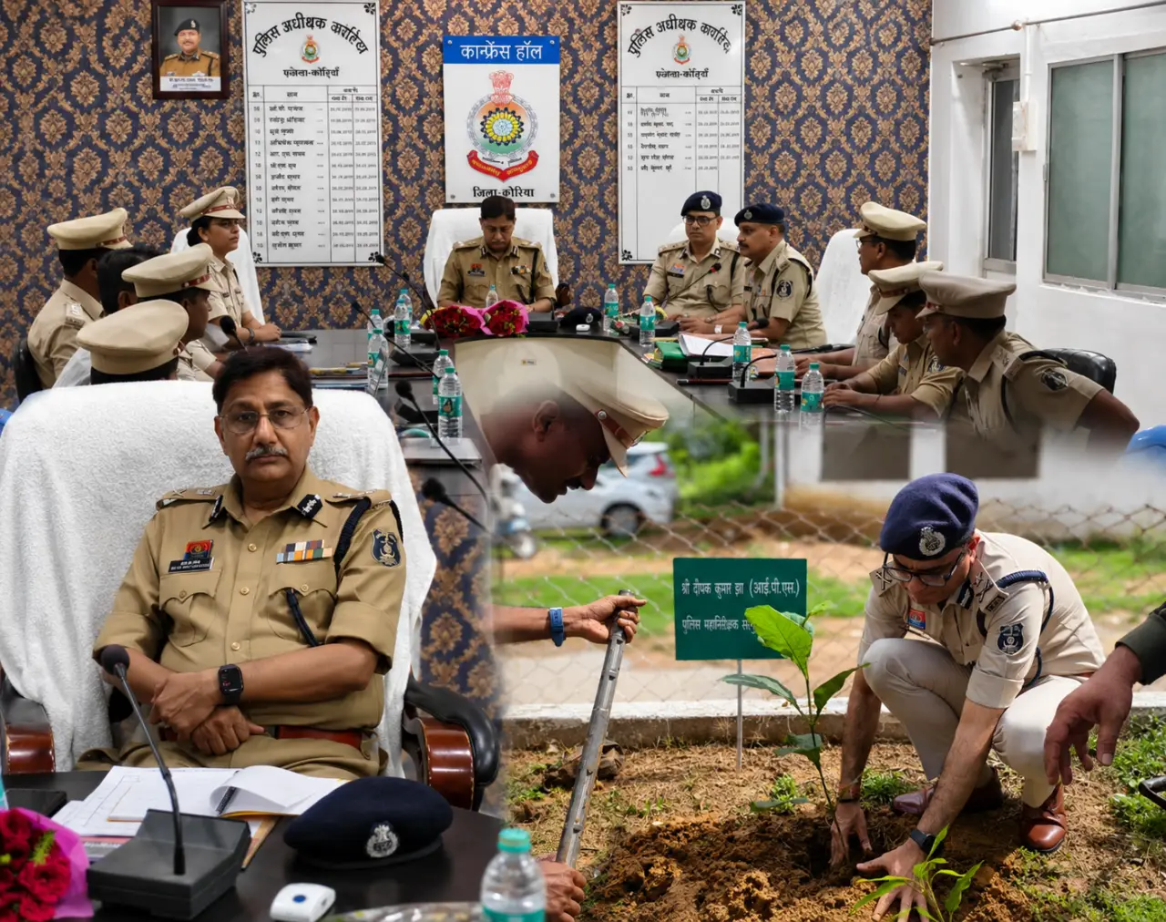 कोरिया के पहले एसपी अरुण देव गौतम के पुलिस महानिदेशक बनने के बाद पहली बार कोरिया आने पर पुलिस परिवार ने किया भव्य स्वागत, 
