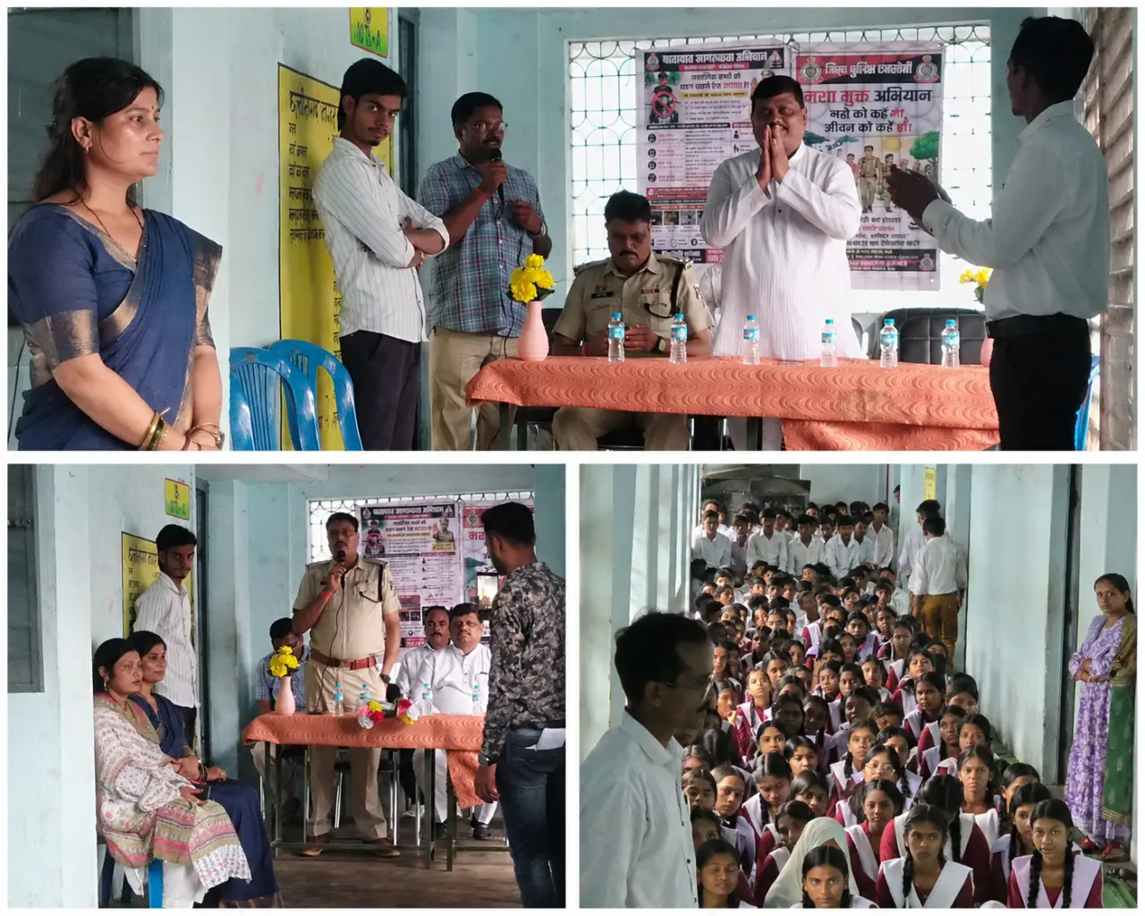 नाबालिग वाहन चालकों पर चिरमिरी पुलिस की सख्ती, स्कूलों में पहुंचकर दिलाई सड़क सुरक्षा और नशा मुक्ति की शपथ,