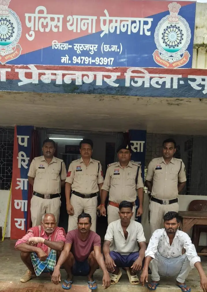 पुरानी रंजिश में युवक पर जानलेवा हमला, प्रेमनगर पुलिस ने चार आरोपियों को किया गिरफ्तार,