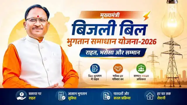 रायपुर : 31 दिसम्बर 2026 तक बढ़ी मुख्यमंत्री बिजली बिल भुगतान समाधान योजना की अवधि