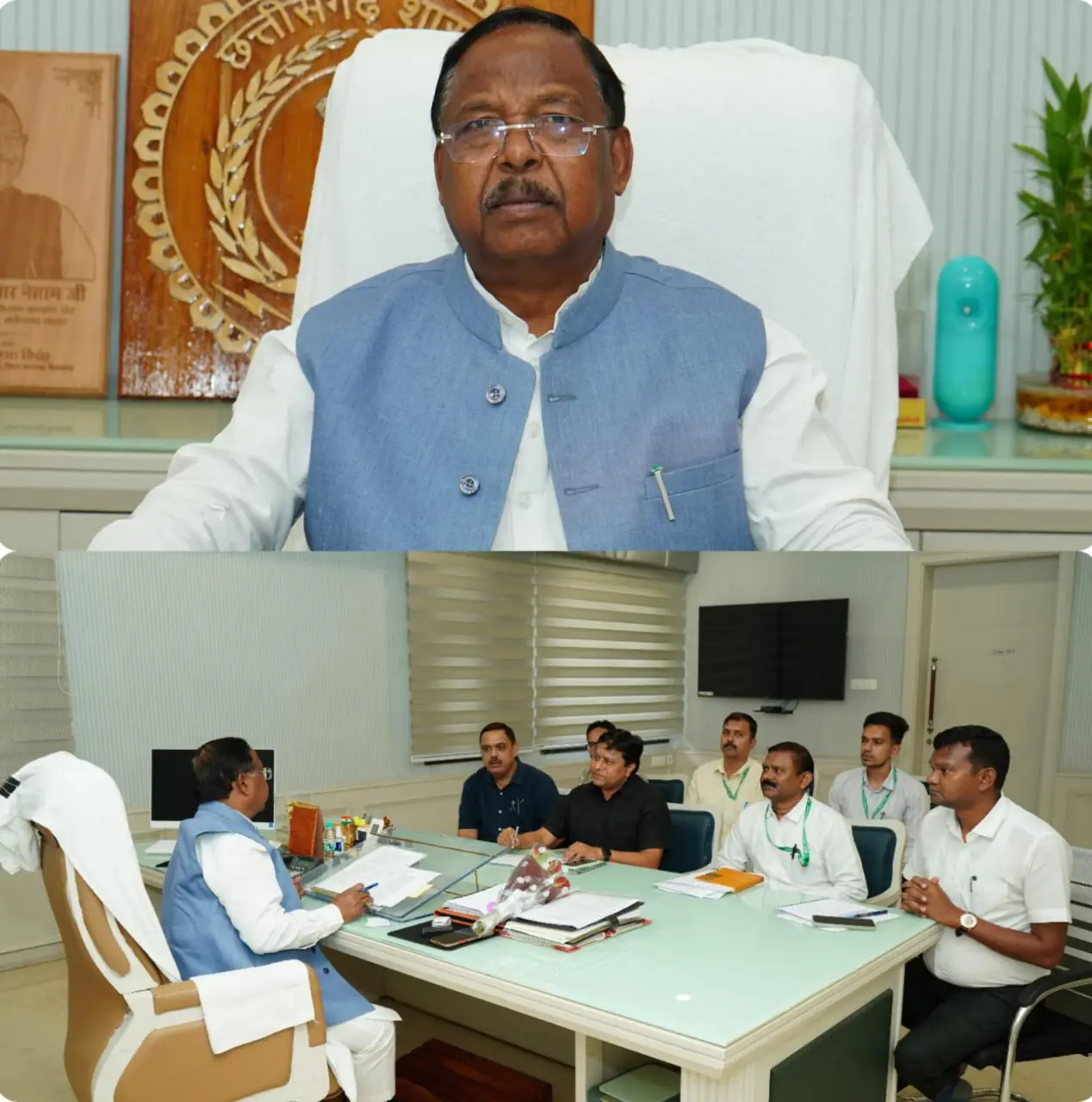 रायपुर : कृषि मंत्री श्री नेताम के सख्त निर्देश - रबी 2025 के अंतर्गत किसानों के लंबित फसल बीमा क्लेम का आगामी तीन कार्य दिवस में होगा भुगतान
