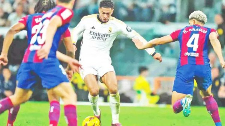 बेलिंगहैम की स्ट्राइक से रियल ने बार्सिलोना पर वापसी की जीत हासिल की