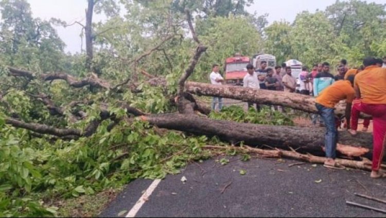 अचानक आयी आँधी तूफ़ान ने मचाई तबाही