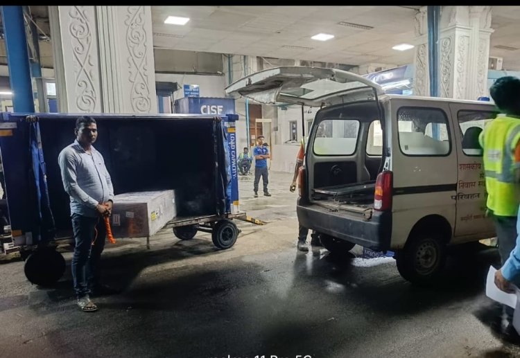 सीएम साय की पहल से हवाई मार्ग के माध्यम पर कर्नाटक से मृतक संजय का शव पहुंचा सूंडरु