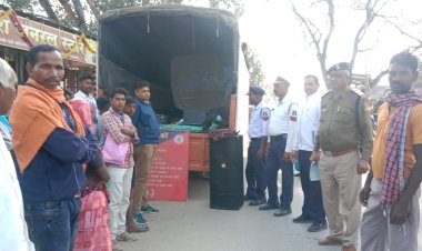 साप्ताहिक बाजार में पत्थलगांव यातायात पुलिस द्वारा जागरूकता अभियान चलाया गया 