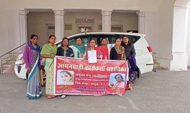 जिलाध्यक्ष अनुपा कुशवाहा के नेतृत्व पर पोषण ट्रेकर के संबंध में कलेक्टर को सौंपा गया ज्ञापन,मोबाइल में तकनीकी समस्या के कारण पोषण ट्रेकर बन रहा कार्यकर्ताओं के लिये आफत का पुड़िया,गलती कुछ भी नहीं और काटा जा रहा वेतन