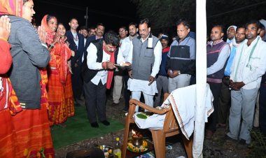 रायपुर : उपमुख्यमंत्री श्री विजय शर्मा ने 1.98 करोड़ रूपए के विकास कार्यों का किया भूमिपूजन