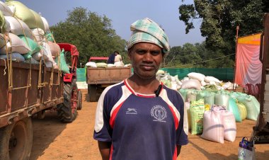 किसानों को मिल रहा है उनकी मेहनत का उचित मूल्य - अरविंद,जिले के 46 धान खरीदी केन्द्रों में की जा रही खरीदी 