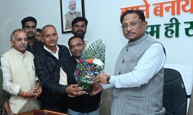 रायपुर : मुख्यमंत्री विष्णु देव साय से कुंभकार समाज के प्रतिनिधि मंडल की सौजन्य मुलाकात,   