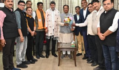 मुख्यमंत्री  साय से क्रेडाई और रियल एस्टेट के प्रतिनिधिमंडल ने सौजन्य मुलाकात की   