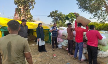 धान खरीदी केंद्र भैयाथान में राजस्व विभाग की कार्रवाई, 157 बोरी अवैध धान व पिकअप वाहन जप्त..