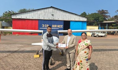 कृषि महाविद्यालय के कैडेट्स ने सीखे विमान उड़ाने के गुर