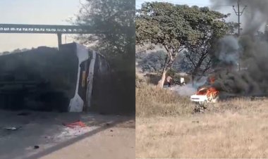 रायगढ़ में जिंदल कोयला खदान के खिलाफ जारी आंदोलन हुआ उग्र, प्रदर्शनकारियों ने गाड़ियों को लगाई आग, DSP घायल