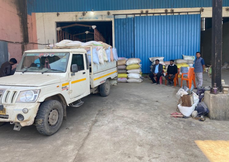 अवैध धान पर हुई कार्रवाई, 264 क्विंटल से अधिक धान जप्त    