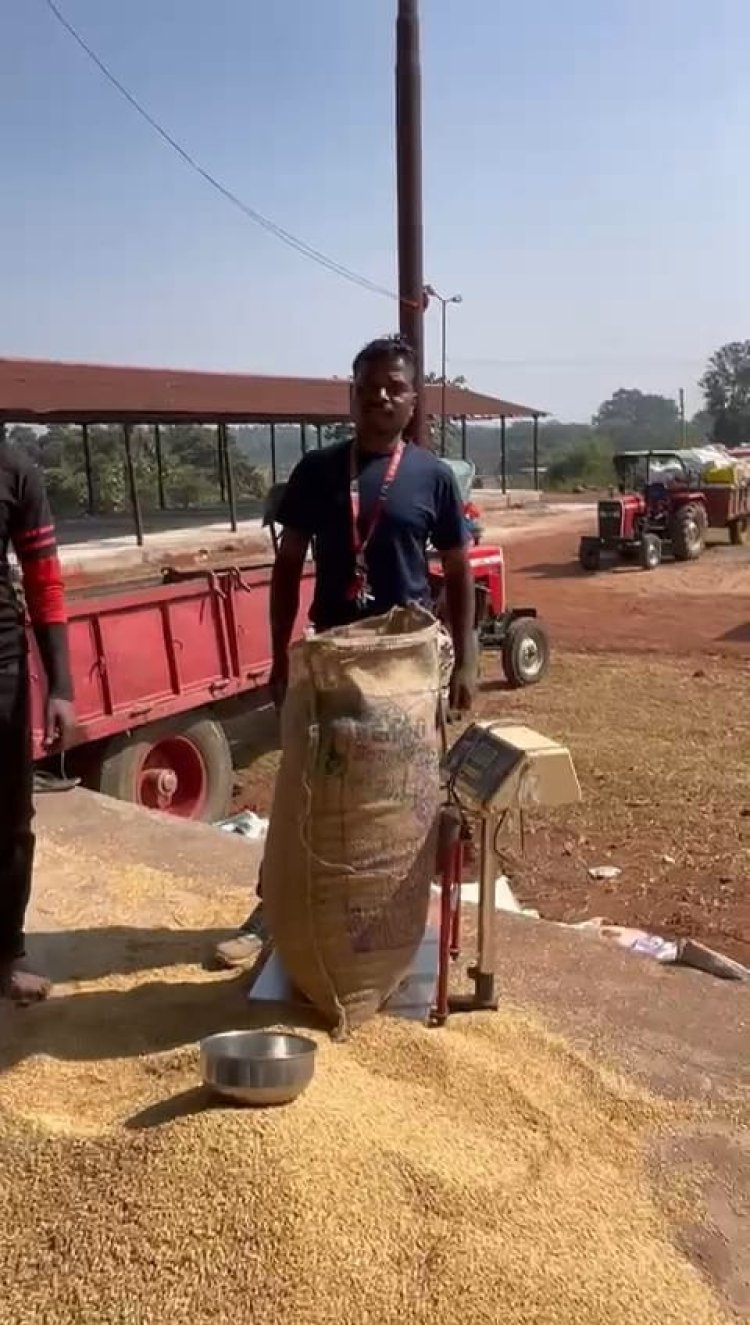 किसान दिनेश ने आसानी से बेचा अपना धान,खरीदी केन्द्र में अच्छी व्यस्था देखकर खुशी जाहिर की मुख्यमंत्री को दिया धन्यवाद 