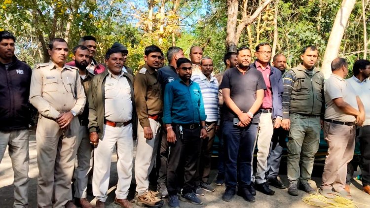 मनेंद्रगढ़ में भालुओं का आतंक खत्म, वन विभाग ने मादा भालू व उसके दोनो शावकों को पकड़कर सुरक्षित भेजा जंगल ,,,