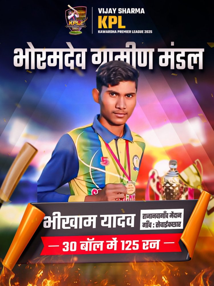 विजय शर्मा केपीएल के मैदान में गूंजा बल्ले का तूफान, खिलाड़ियों ने जड़े शतक  