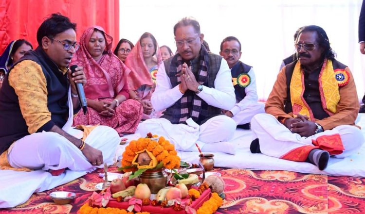 रायपुर : मुख्यमंत्री विष्णुदेव साय ने 40.25 करोड़ रूपए लागत के विकास कार्यों का किया लोकार्पण और भूमिपूजन