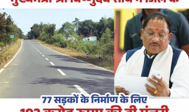 BIG BREAKING: नए साल में जशपुर को CM विष्णुदेव साय की ऐतिहासिक सौगात, 77 सड़कों के लिए ₹192 करोड़ मंजूर