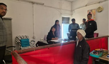 कलेक्टर  एस. जयवर्धन ने तहसील भैयाथान का निरीक्षण किया, नो-मैपिंग मतदाताओं की हुई सुनवाई