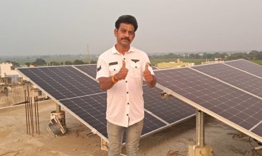 पीएम सूर्यघर योजना से रोशन हुआ शिक्षक राजेश साहू का घर