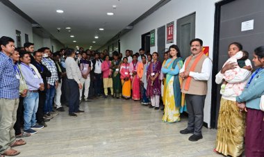 सुकमा जिले के ग्राम पंचायत प्रतिनिधियों से उपमुख्यमंत्री विजय शर्मा ने की मुलाकात