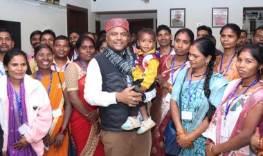 वनमंत्री केदार कश्यप से बीजापुर के पंच-सरपंचों ने की सौजन्य भेंट