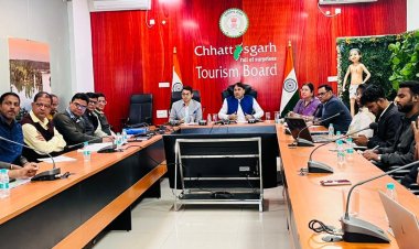 भोरमदेव कॉरिडोर परियोजना शीध्र पूर्ण करने के लिए छत्तीसगढ़ पर्यटन बोर्ड के अध्यक्ष श्री नीलू शर्मा ने ली समीक्षा बैठक