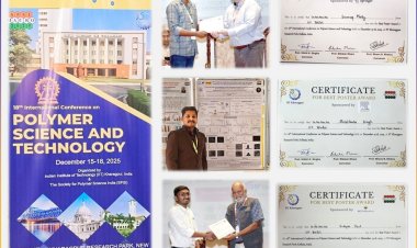 अंतरराष्ट्रीय पॉलिमर विज्ञान सम्मेलन में आईआईटी भिलाई के शोधकर्ताओं को मिला पुरस्कार
