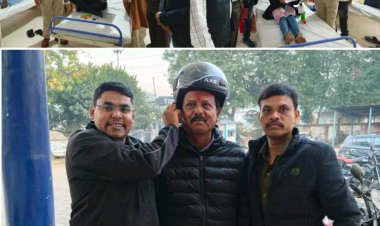 यातायात जागरूकता माह के तहत चिरमिरी पुलिस द्वारा जिला अस्पताल बड़ा बाजार में लगाए गए रक्तदान शिविर 50 नागरिकों ने किया रक्तदान,,,