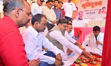 स्कूल शिक्षा मंत्री गजेंद्र यादव ने वार्ड क्रमांक 44 में विभिन्न विकास कार्यों का किया भूमिपूजन