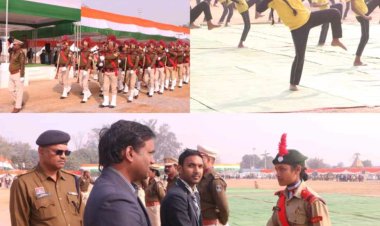 77 वें गणतंत्र दिवस पर आयोजित होने वाले जिला स्तरीय समारोह का अंतिम रिहर्सल सूरजपुर के अग्रसेन मैदान में हुआ संपन्न