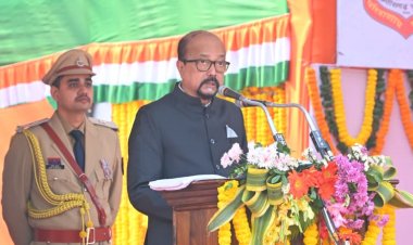 गणतंत्र दिवस 26 जनवरी 2026 : रमेन डेका माननीय राज्यपाल छत्तीसगढ़ का उदबोधन, पुलिस परेड ग्राउंड, रायपुर 