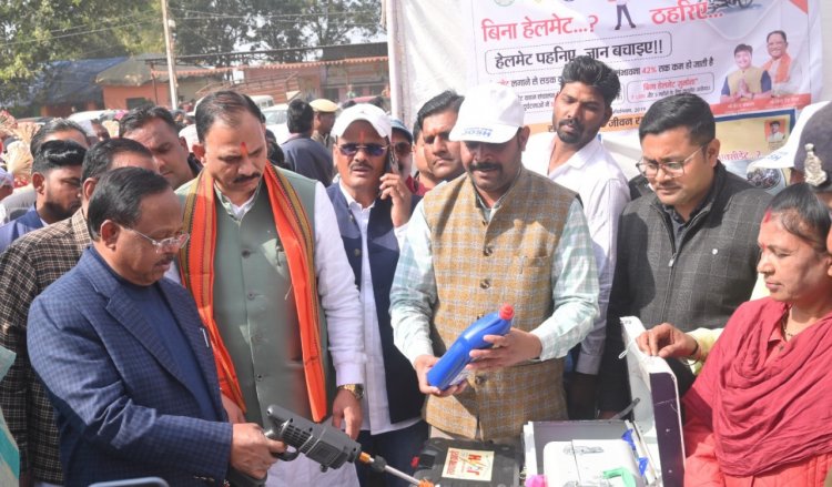 आदिम जाति मंत्री श्री नेताम ने किया जर्नी ऑफ सेनीटेशन हाईजिन का किया शुभारंभ  