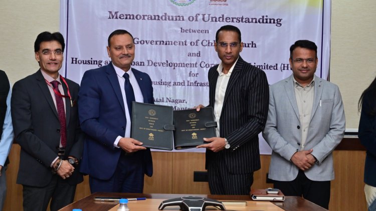 आवास और बुनियादी ढांचा विकास के लिए एम.ओ.यू. पर हस्ताक्षर