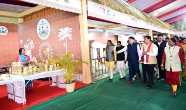 बस्तर पण्डूम 2026 की तैयारियों का उप मुख्यमंत्री  विजय शर्मा ने लिया जायजा  