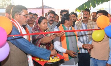 मंत्री लक्ष्मी राजवाड़े ने विगत दिवस में किया पूरक पोषण आहार यूनिट का शुभारंभ..