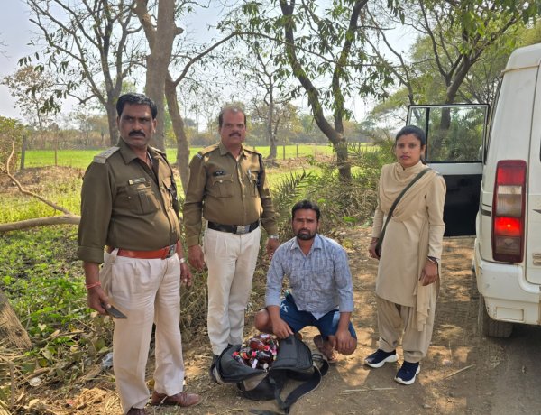 46 लीटर अवैध शराब जब्त