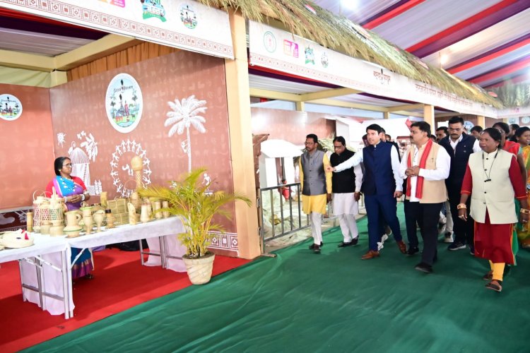 बस्तर पण्डूम 2026 की तैयारियों का उप मुख्यमंत्री  विजय शर्मा ने लिया जायजा  