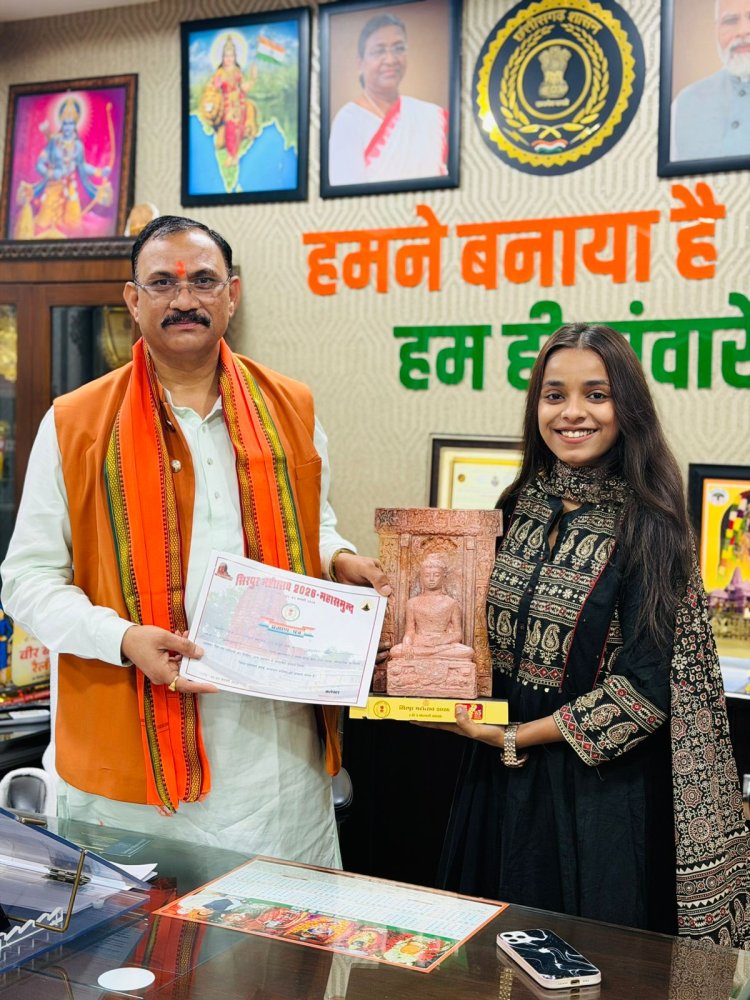 सिरपुर महोत्सव में मनेंद्रगढ़ की बेटी जस गीत गायिका जसमीत कौर हुई सम्मानित,