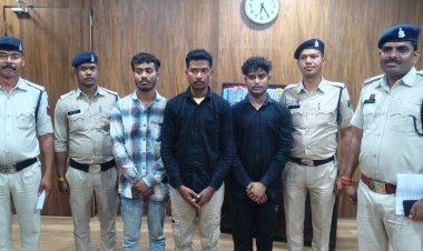 4 लाख रूपये कीमत के गांजा सहित तीन व्यक्तियों को पुलिस ने किया गिरफ्तार...