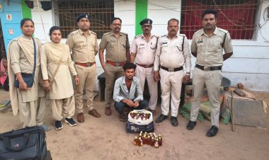 बलौदाबाजार : संयुक्त टीम ने 10 हजार रुपए से अधिक की देशी मदिरा किया जब्त