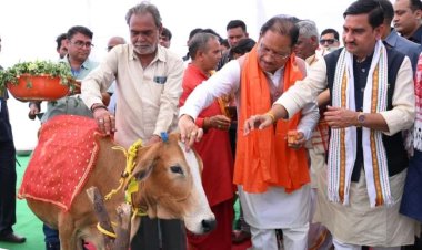 मुख्यमंत्री विष्णुदेव साय ने गौधाम योजना का किया शुभारंभ : प्रदेश में गोधन संरक्षण को मिला नया आधार