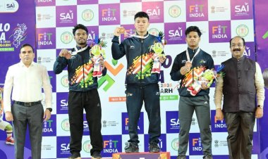 उप मुख्यमंत्री अरुण साव खेलो इंडिया ट्राइबल गेम्स देखने पहुंचे