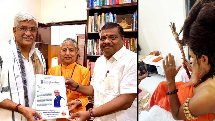 शिवरीनारायण के विकास के लिए सद्गुरु ऋतेश्वर के आशीर्वाद से प्रतिनिधिमंडल ने की केंद्रीय पर्यटन मंत्री शेखावत से मुलाकात