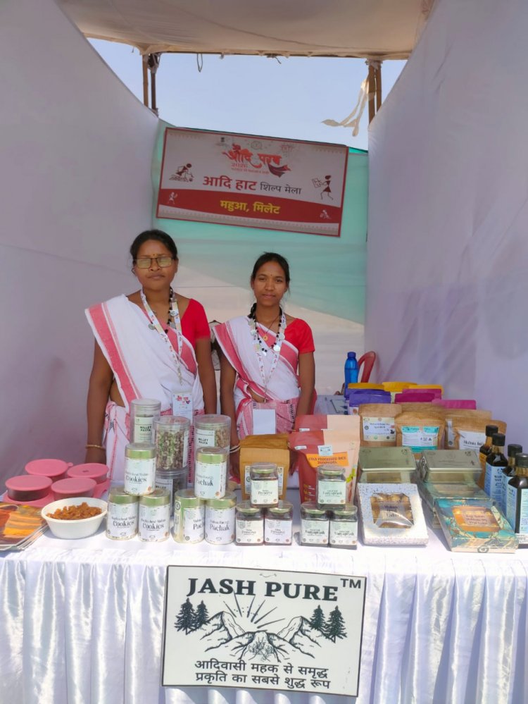 जशप्योर स्टॉल को मिली सराहना, महुआ को सुपरफूड के रूप में मिली नई पहचान  