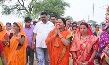 मंत्री श्रीमती लक्ष्मी राजवाड़े ने 3.80 करोड़ रूपए की सड़क निर्माण कार्य का किया शुभारंभ  