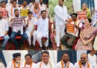 चिरमिरी की विभिन्न समस्याओं को लेकर ब्लॉक कांग्रेस ने हल्दीबाड़ी के कालीबाड़ी चौक में पूरे दिन धरना प्रदर्शन के बाद शाम को किया चक्काजाम,