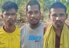 जंगल में जुआ खेल रहे 5 जुआड़ियों को चौकी कुदरगढ़ पुलिस ने किया गिरफ्तार।,
