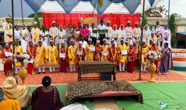 रायपुर : मुख्यमंत्री कन्या विवाह योजना के तहत जशपुर जिले में 65 जोड़े वैवाहिक बंधन में बंधे
